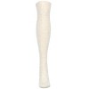 Memoi Women's Ebbed Edge Chunky Knit Over The Knee Warm Sock - 2 of 3