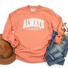 Simply Sage Market Women's Always Cold Bold Long Sleeve Garment Dyed Graphic Tee - 2 of 2