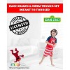 Sesame Street Elmo Baby Pullover Rash Guard and Swim Trunks Outfit Set Infant to Toddler - 2 of 4