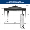 SUGIFT 10x10 FT Pop-Up Canopy Tent with 4 Removable Sidewalls and Carrying Bag - 2 of 4