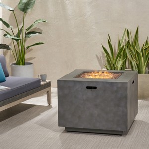 SQUARE IRON FIRE PIT-50 000 BTU - 1 of 4