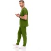 Medichic Men Scrubs Set - Stretch V-Neck Scrub Top with 7-Pocket Pants Workwear - 3 of 4