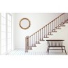 22" Round Distressed Metal Porthole Mirror Gold - Storied Home: Modern Style, No Assembly, Wall Mounted - 3 of 4