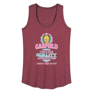 Women's - Garfield - Genuine Attitude Graphic Racerback Tank - 1 of 4