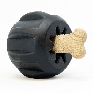 Gear eDispener Durable Rubber Treat Holder and Chew Toy black large - 1 of 4