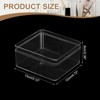 Unique Bargains Acrylic Cube Storage Collectible Display Boxes 2 Pcs Clear - 2 of 4