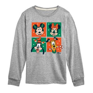 Boys' - Disney - Mickey And Friends Christmas Long Sleeve Graphic T-Shirt - 1 of 4