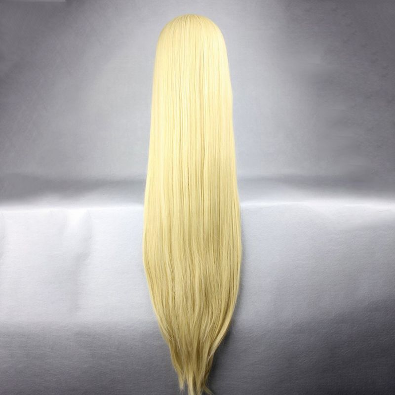 Unique Bargains Human Hair Wigs for Women 39" with Wig Cap Long Hair, 4 of 7