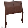 AFI Furnishings Portland Twin Headboard with Turbo Charger in Walnut - 4 of 4
