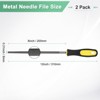 Unique Bargains Round Metal File High Carbon Steel Grip Handle Hand Files - 3 of 4