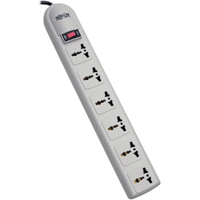  Tripp Lite International Surge Protector Power Strip 230V 6 Univeral Outlet - Receptacles: 6 - 750J 