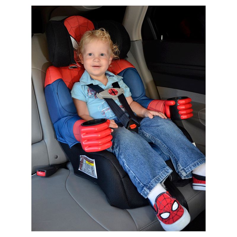 Kids&#39;Embrace Marvel Ultimate Spider-Man Combination Harness Booster Car Seat, 5 of 9
