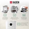 Haden Coffee Machine, 12 Cup Drip Coffee Maker Bundled with Heritage 1.7 Liter Stainless Steel Electric Kettle, Ivory & Chrome - image 4 of 4