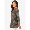 Jessica London Women's Plus Size Stretch Cotton Boatneck Tunic - 4 of 4