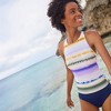 Lands' End Women's D-Cup Tugless High Neck Strappy Back Tankini Swimsuit Top - 4 of 4