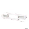 Syemin TV Stands and Consoles Fashion Wall Mounted Floating TV Stand for 50 Inch TV for Living Room Bedroom, White, 65.35"*9.06"*11.02" - 3 of 4