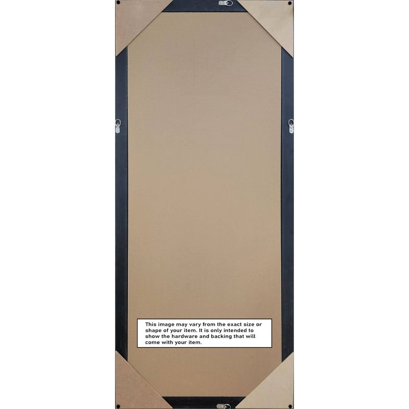 Amanti Art 30&#34;x66&#34; Non-Beveled Full Length Floor Leaner Rustic Pine Brown Wood Framed Mirror, 5 of 8