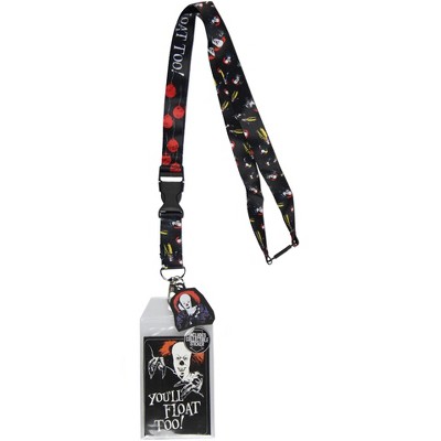 IT: Chapter 2 Blue Pennywise Heart Lanyard Retractable Reel