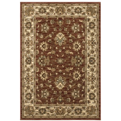 Oriental Weavers Ariana 623V3 Red/ Ivory Indoor Area Rug - 5'3" x 7'9"