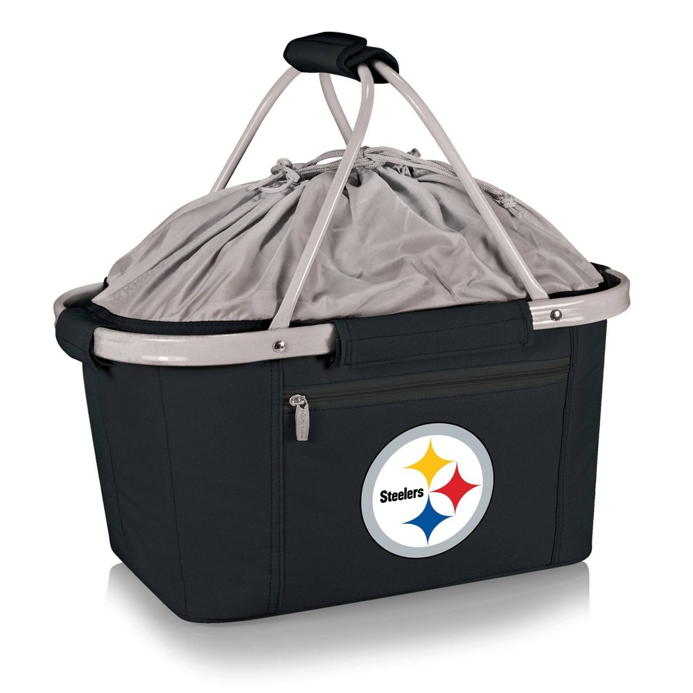 Photos - Picnic Set NFL Pittsburgh Steelers Metro Basket Collapsible Tote by Picnic Time Black