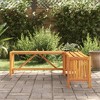 vidaXL Garden Bench Brown Solid acacia wood 46.1 x 46.1 x 15.7 in - 3 of 4