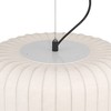 Possini Euro Design Jaime 18" Modern Pendant Chandelier Ceiling Light Fixture Dining Room Over Table Kitchen Island Drum Matte Black and White Metal - 4 of 4