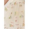 2Bunnies Girls 1-10Y Floral Garden Embroidered Tulle Strap Flower Girl Dress Knee - 4 of 4