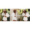 Zeagoo Womens Long Sleeve Rompers Casual Button Down One Piece Shorts Jumpsuit Loose Summer Outfits Beige M - 2 of 4