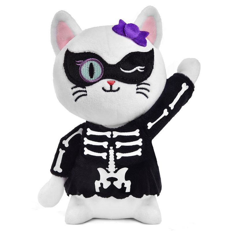 Fun Little Toys Halloween Plush Cat (Skeleton), 1 of 9