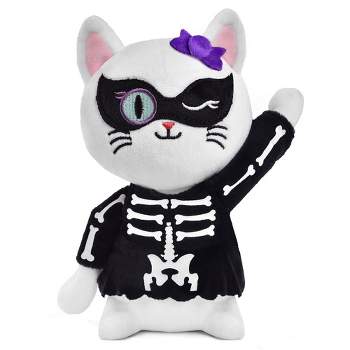 Fun Little Toys Halloween Plush Cat (Skeleton)