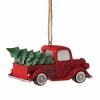 Jim Shore 2.25 In Santa In Plaid Red Truck Ornament Highland Glen Tree Ornaments - 2 of 3