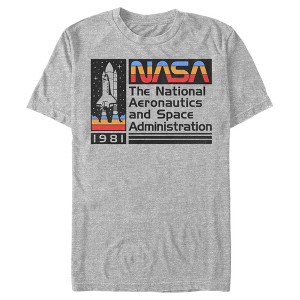 Men's NASA 1981 Retro Stripes T-Shirt - 1 of 4