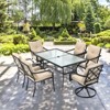 Tangkula 4 PCS Patio Dinning Chairs Cushioned Chairs w/Steel Frame for Garden Backyard & Poolside - 2 of 4