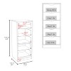 Grungis 5-Drawer Dresser with Storage,Minimalist Tall Narrow Dresser with Pull Out System for Bedroom Living Room - 3 of 4