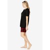 Dreams & Co. Women's Plus Size Knit Pj Short Set - image 4 of 4