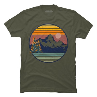 Men's Design By Humans Mountain View By pilipsjanuarius T-Shirt