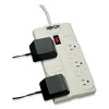 Tripp Lite Protect It! Surge Protector, 8 AC Outlets, 25 ft Cord, 1,440 J, Light Gray - 3 of 4