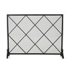 CENGHU Foldable 3-Panel Fireplace Screen - Decorative Safety Cover for Kids, Pets, and Babies - 2 of 4