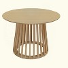KIGFTSOD Round Coffee Table, Grille Molding, Suitable for Bedroom, Living Room, Balcony - 4 of 4