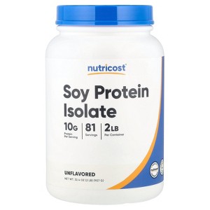 Nutricost Soy Protein Isolate, Unflavored, 2 lb (907 g) - 1 of 2