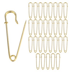 Unique Bargains Durable Sewing Upholstery Spring Lock Blanket Bulk Large Safety Pins 30 Pcs - 1 of 4