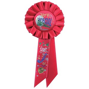 Beistle Very Special Birthday Rosette, 3.25" x 6.5", (2/Pkg) Multicolored - 1 of 1