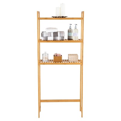 Brown Bamboo 3-Tier Over-the-Toilet Space Saver
