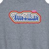 Women's - Barbie - I'm Allen Graphic Racerback Tank - 2 of 4