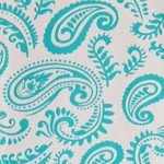 teal - paisley