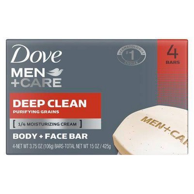 Dove Men+Care Deep Clean Body and Face Bar Soap