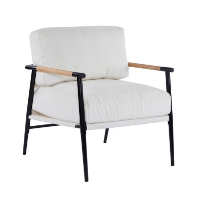 NicBex Polyester Fabric Accent Chair,Upholstered Living Room Chairs with Mid-Height Backrest,Modern Armchair,Accent Chairs for Living Room