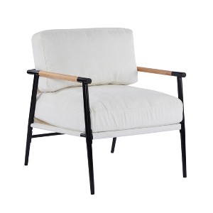 NicBex Polyester Fabric Accent Chair,Upholstered Living Room Chairs with Mid-Height Backrest,Modern Armchair,Accent Chairs for Living Room - 1 of 4