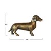 Storied Home Antique Cast Aluminum Dachshund Accent Decor, Brass - 2 of 4