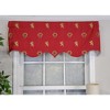 RLF Home Modern Design Classic Medieval Regal Valance  50" x 17" Vermillion Red - 2 of 4